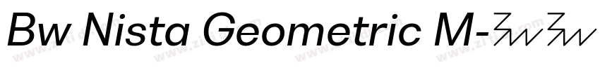 Bw Nista Geometric M字体转换 Bw Nista Geometric M字体转换